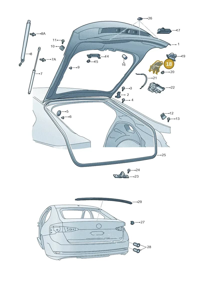 5E3827505A — Skoda Octavia (2019-2022) diagram 585827000, position 18