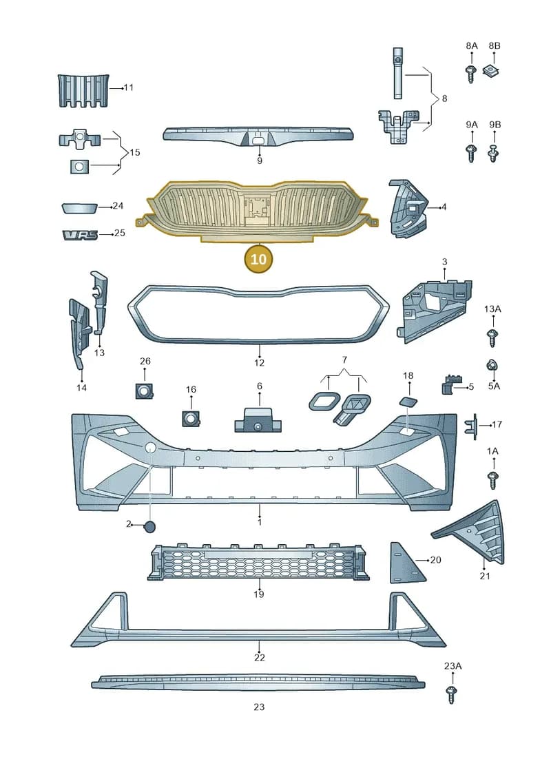 5E3853653CZD4 — Skoda Octavia (2019-2022) diagram 585807040, position 10