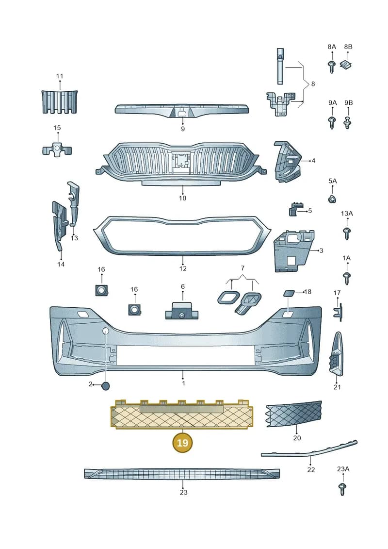 5E3853677C9B9 — Skoda Octavia (2019-2022) diagram 585807030, position 19