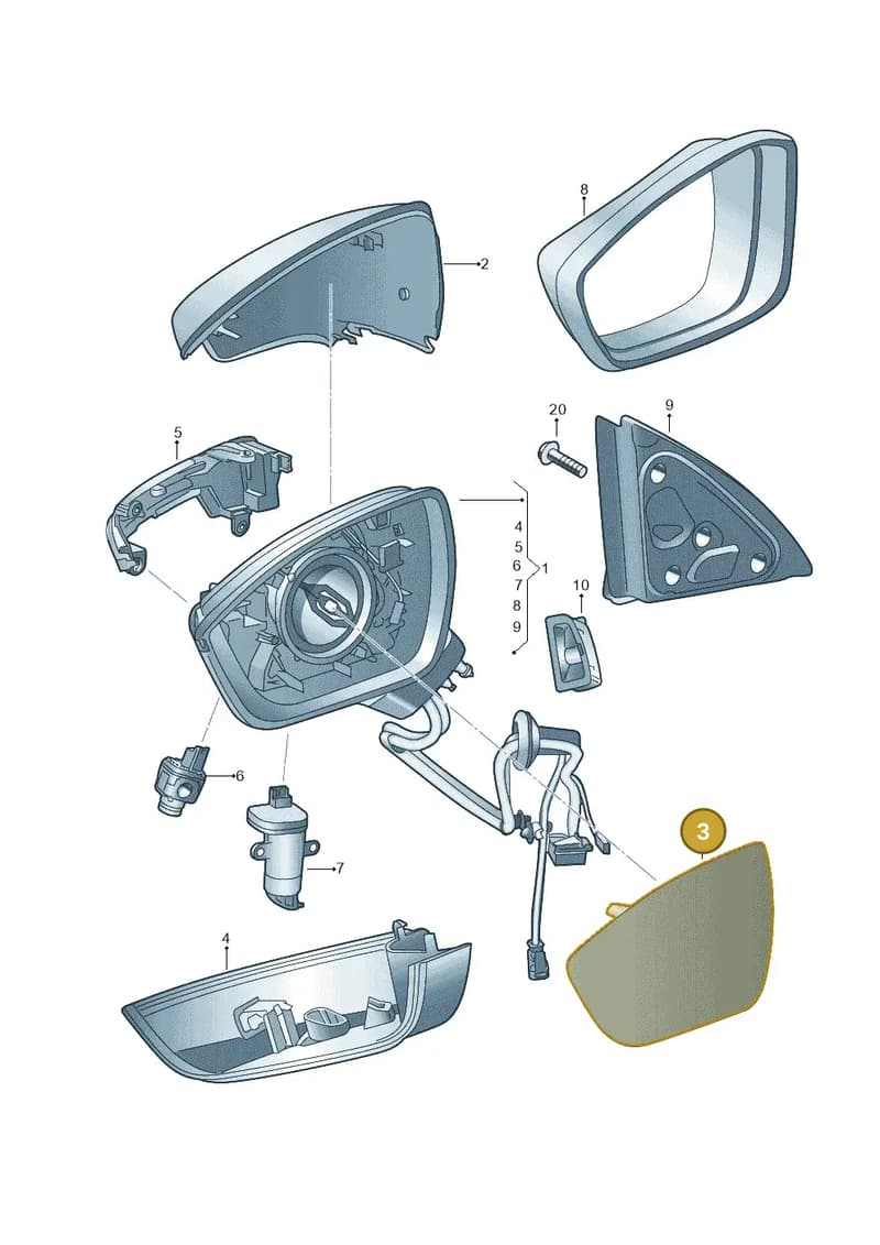 5E38575939B9 — Skoda Octavia (2019-2022) diagram 585857040, position 3