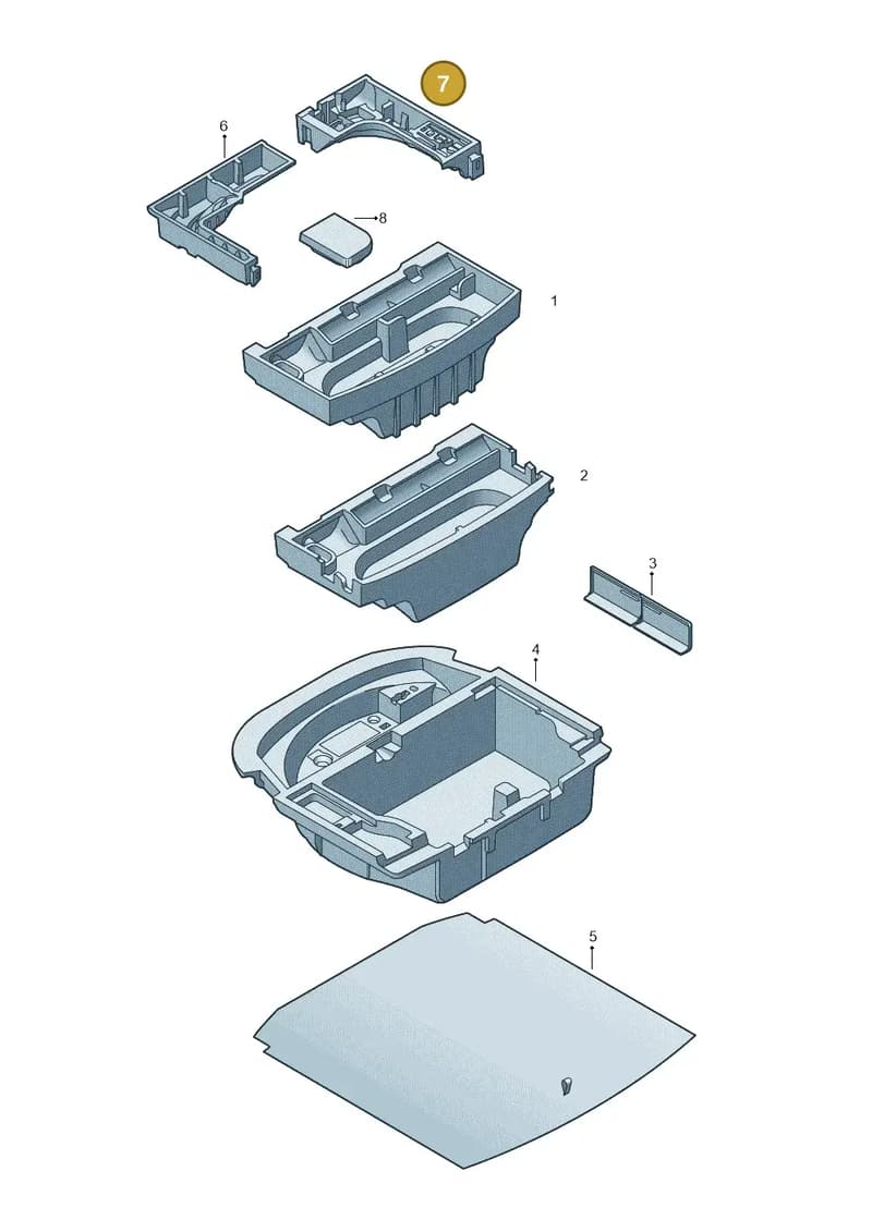 5E3858857A — Skoda Octavia (2019-2022) diagram 585863030, position 7