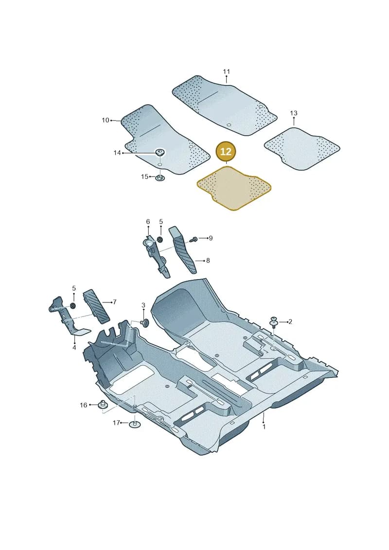 5E3864451CXMV — Skoda Octavia (2019-2022) diagram 585863000, position 12