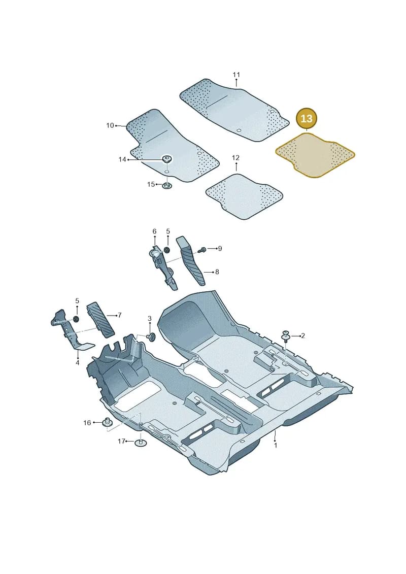 5E3864452CXMV — Skoda Octavia (2019-2022) diagram 585863000, position 13