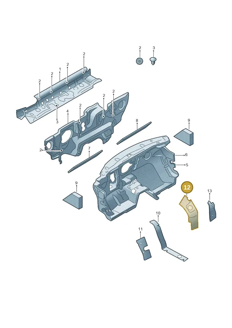 5E3864908 — Skoda Octavia (2019-2022) diagram 585863010, position 12