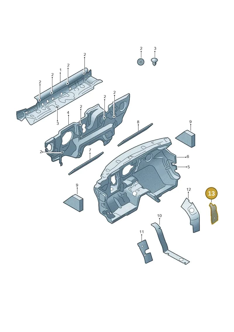 5E3864988 — Skoda Octavia (2019-2022) diagram 585863010, position 13