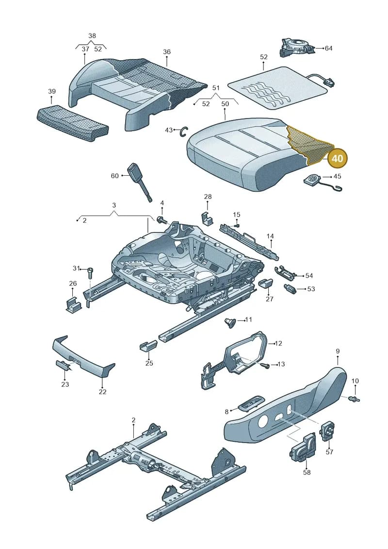 5E3881375H — Skoda Octavia (2019-2022) diagram 585881100, position 40