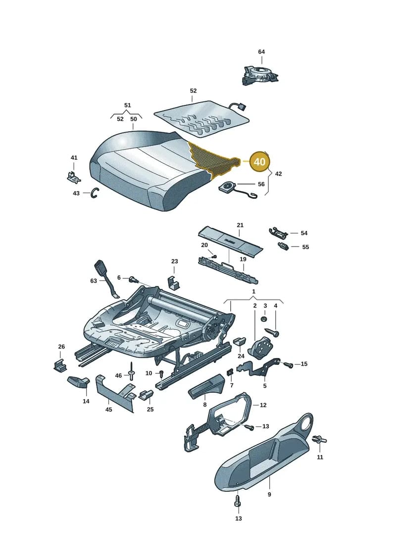 5E3881375K — Skoda Octavia (2019-2022) diagram 5h0881000, position 40