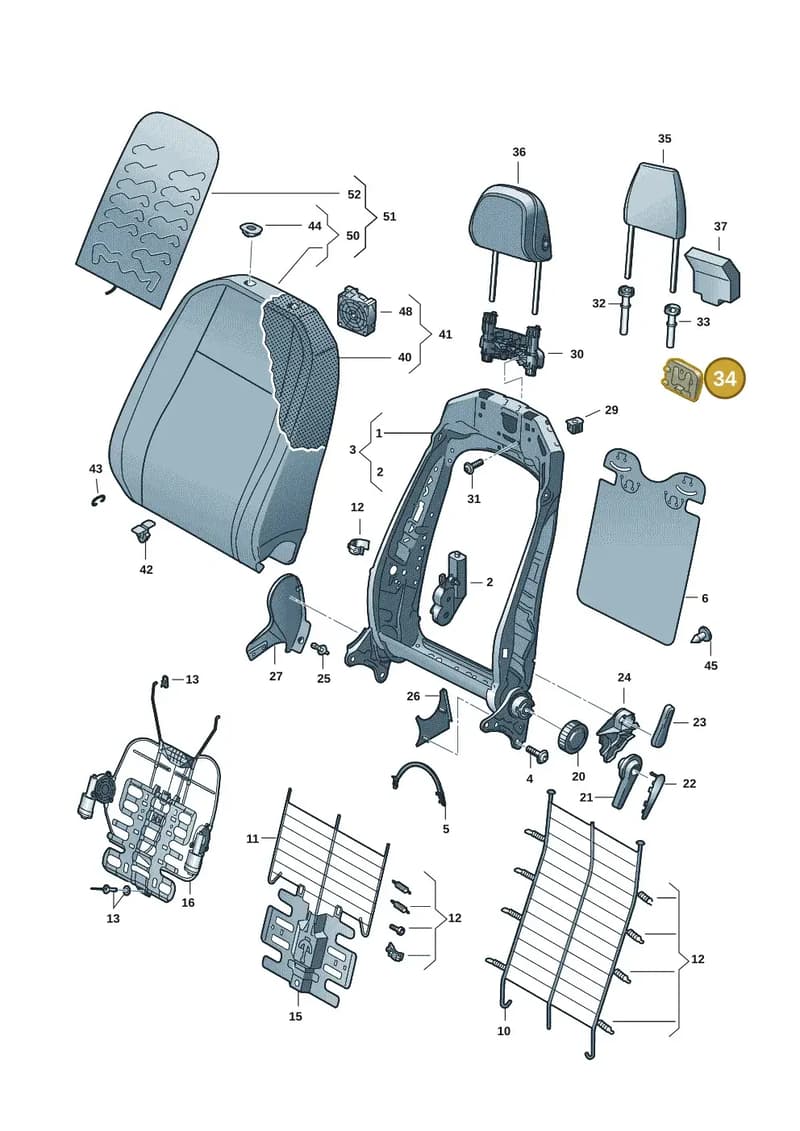 5E3881672ABUS — Skoda Octavia (2019-2022) diagram 5h0881500, position 34