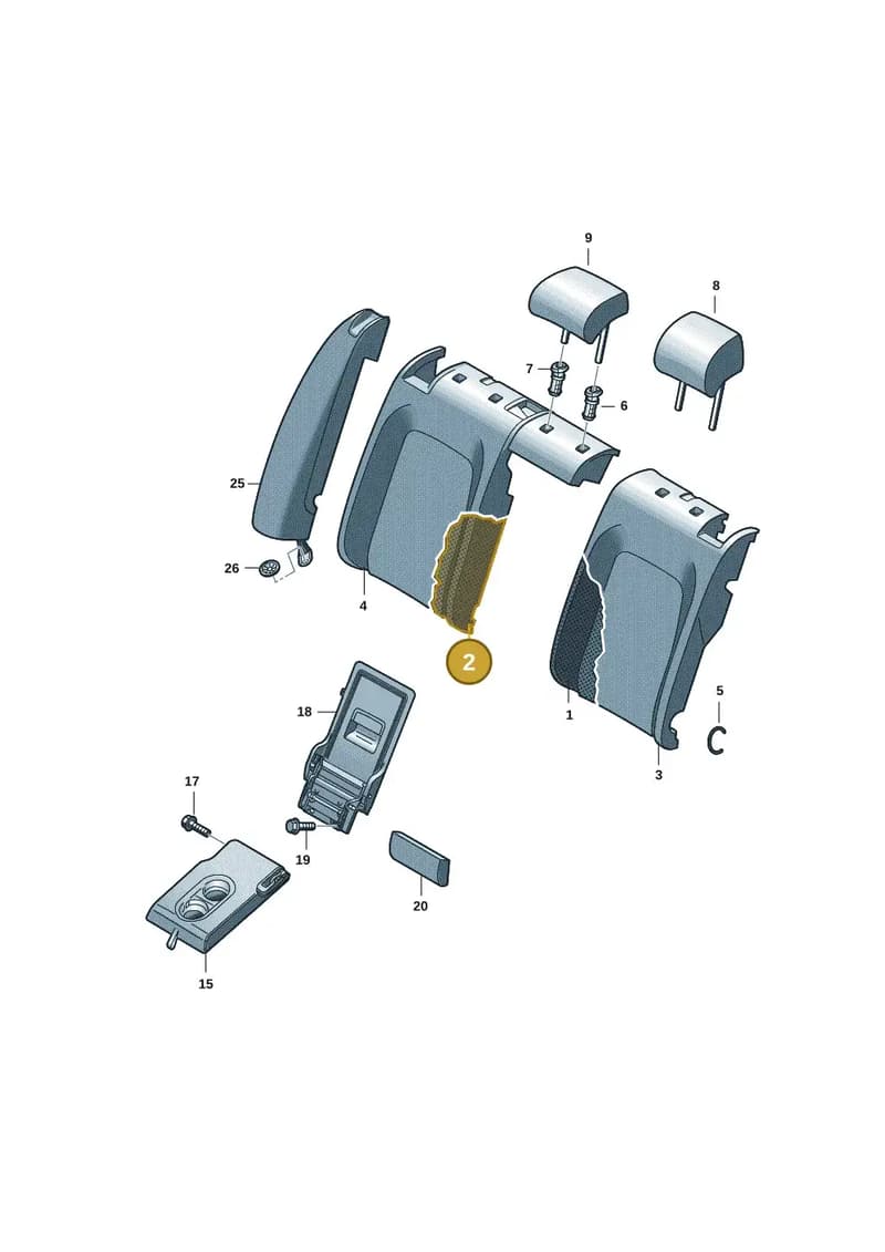 5E3885776L — Skoda Octavia (2019-2022) diagram 5h0885200, position 2