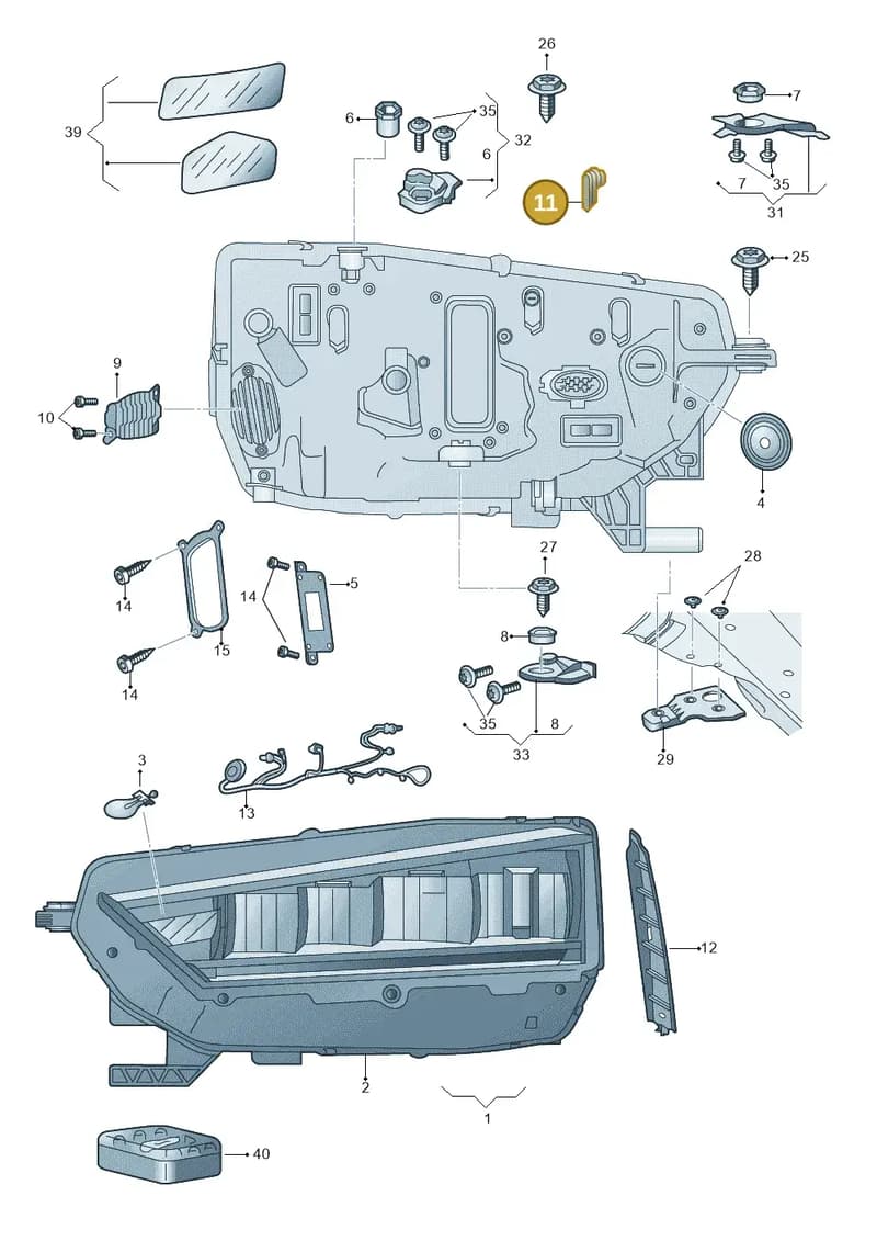 5E3941131 — Skoda Octavia (2019-2022) diagram 585941000, position 11