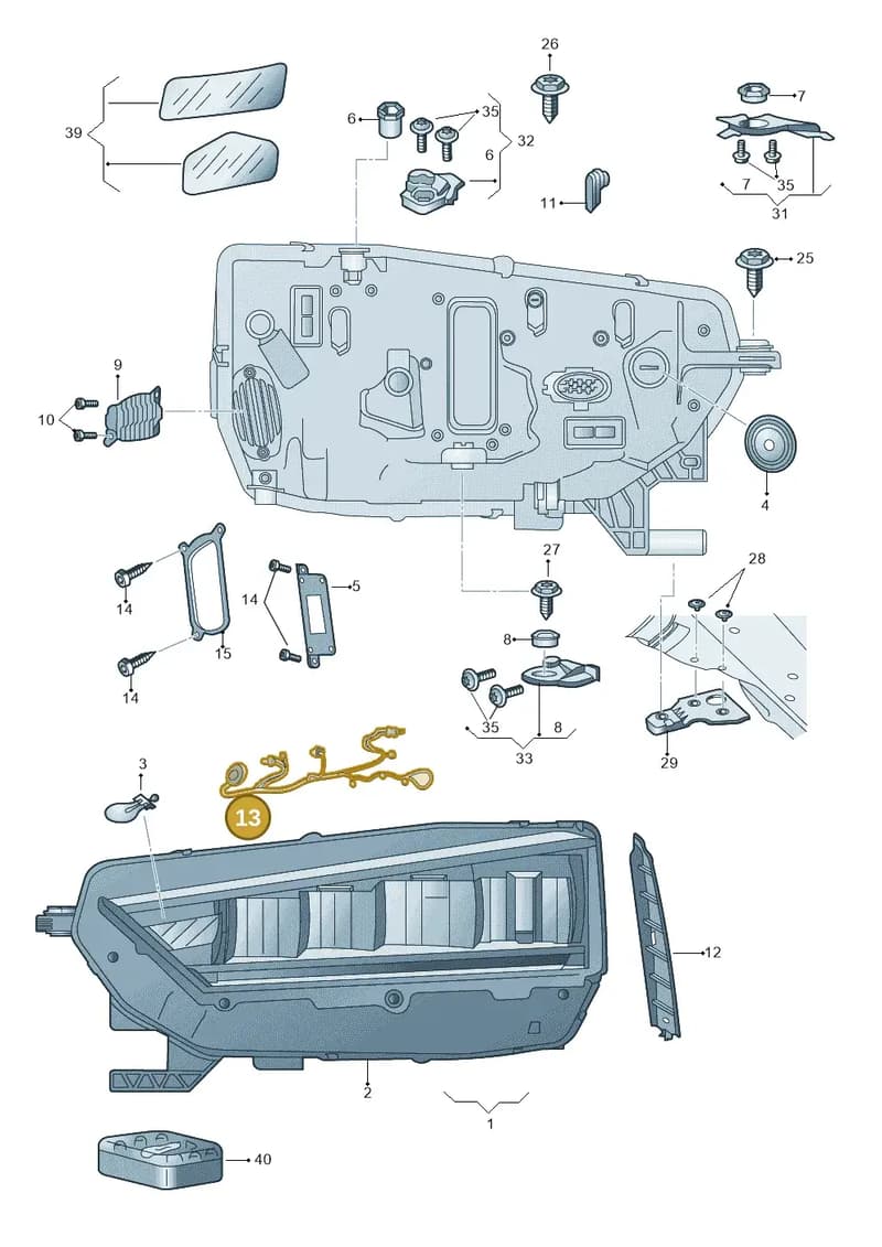 5E3941813B — Skoda Octavia (2019-2022) diagram 585941000, position 13
