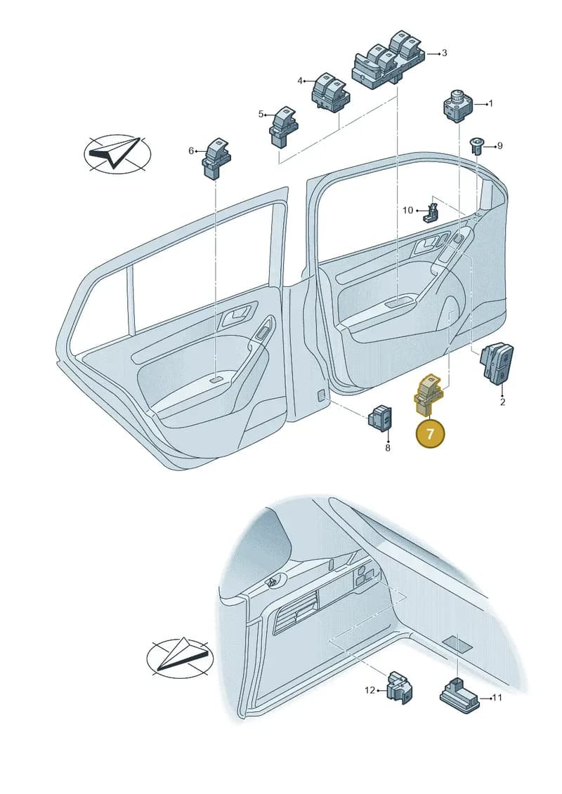 5E3959833WHS — Skoda Octavia (2019-2022) diagram 813959060, position 7