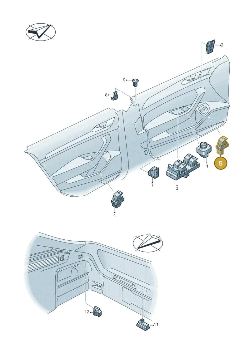 5E3959833WHS — Skoda Superb Combi (2023-) diagram 828959060, position 5