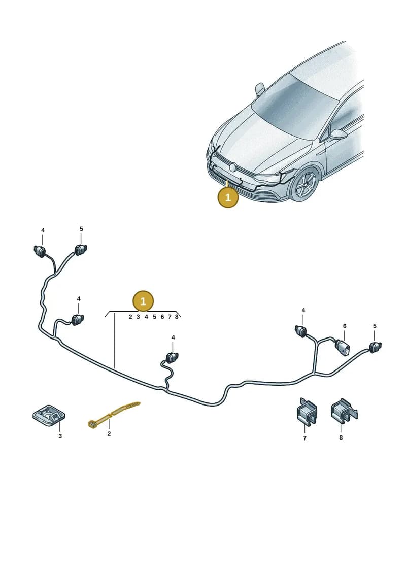 5E3971095FT — Skoda Octavia (2019-2022) diagram 5h0971000, position 1