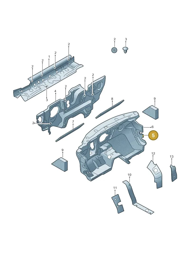5E4863933C — Skoda Octavia (2019-2022) diagram 585863010, position 5