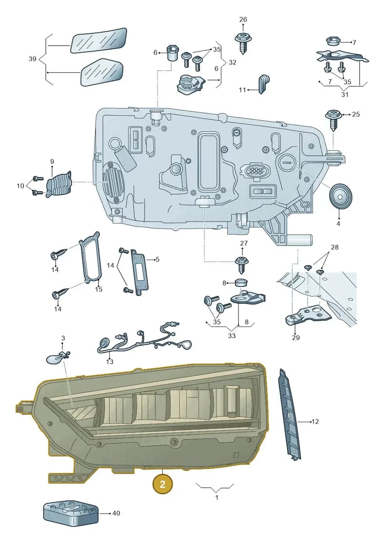 5E4941017A — Skoda Octavia (2019-2022) diagram 585941000, position 2