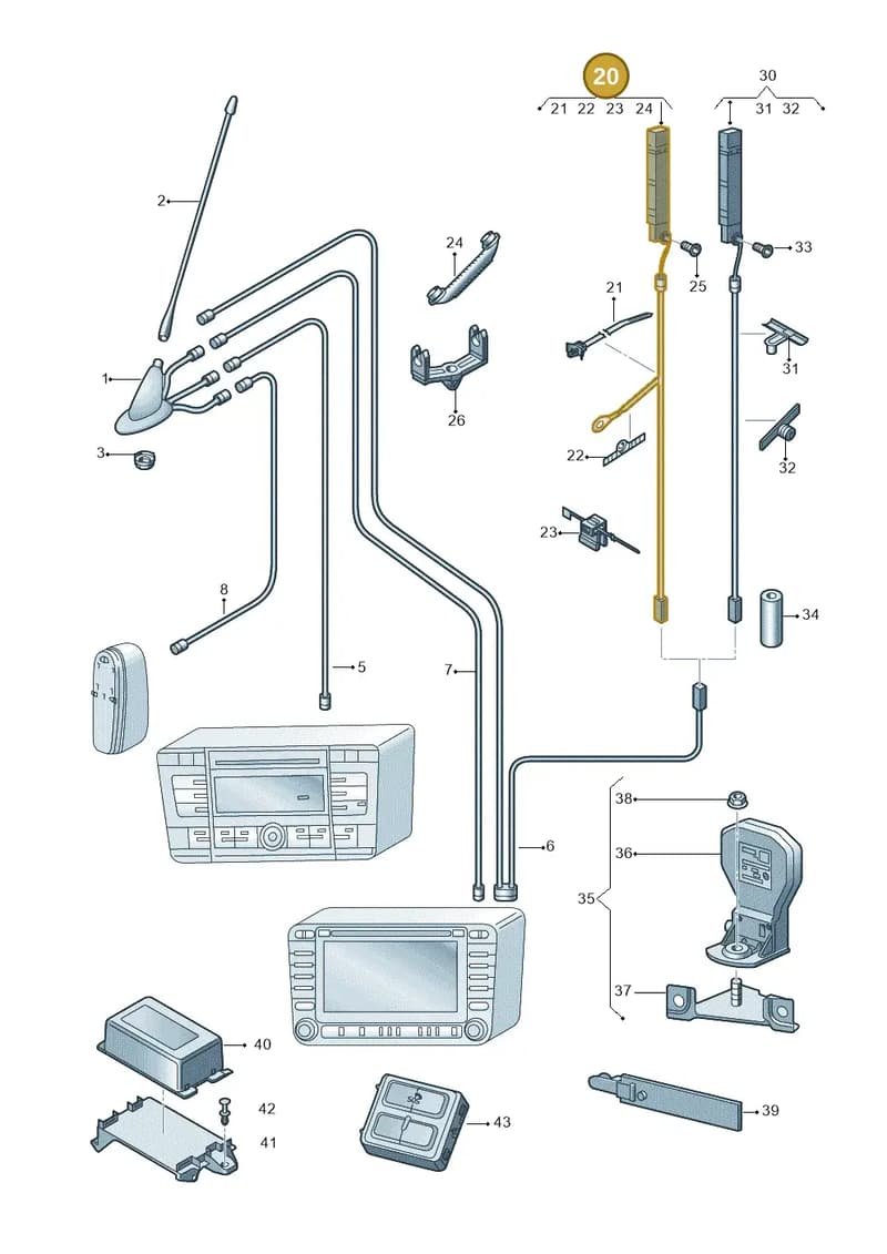 5E5035577A — Skoda Octavia (2012-2017) diagram 753000080, position 20
