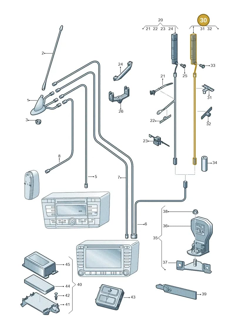 5E5035577A — Skoda Octavia (2017-2020) diagram 805035025, position 30