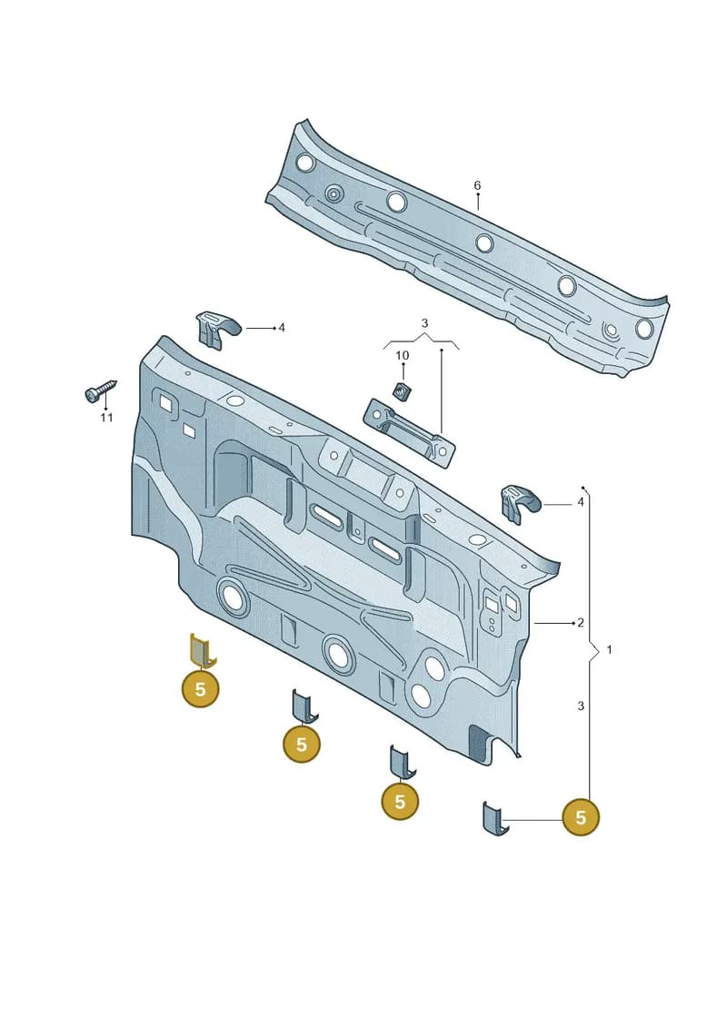 5E5802371 — Skoda Octavia (2017-2020) diagram 753813000, position 5
