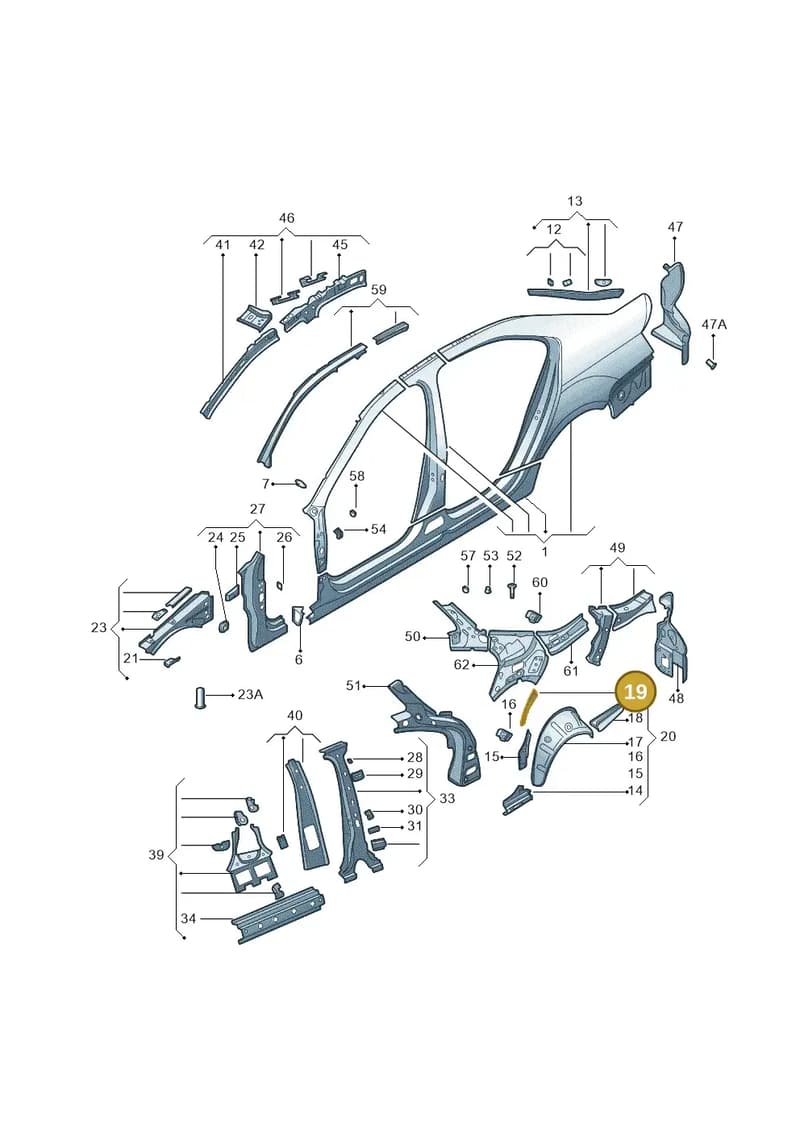 5E5809408 — Skoda Octavia (2014-2023) diagram 783809300, position 19