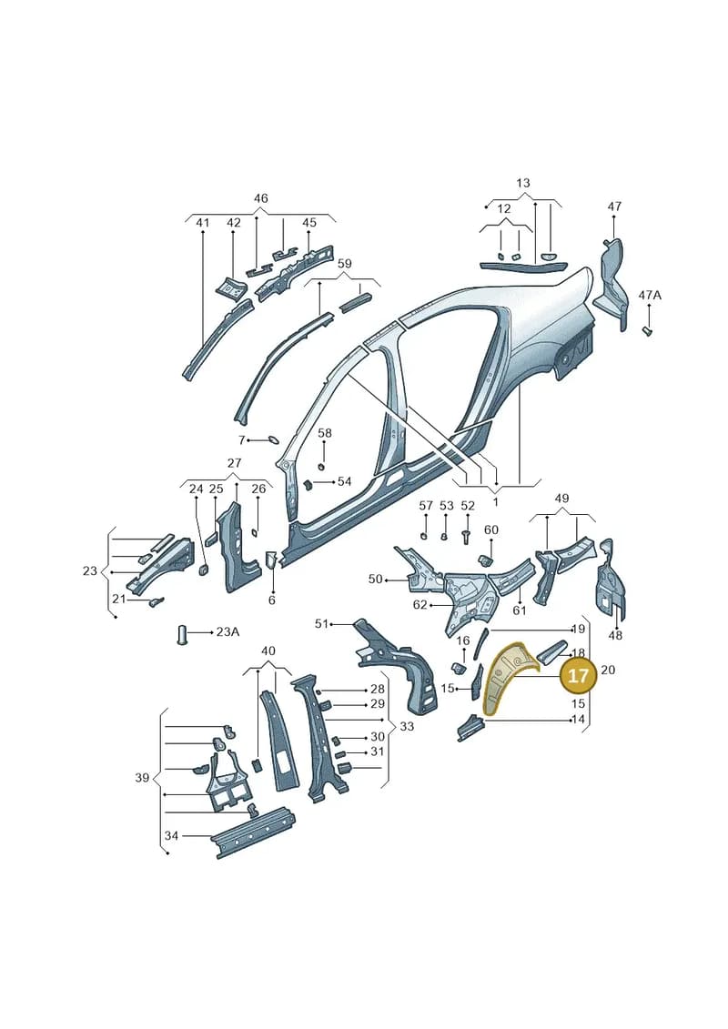 5E5809411 — Skoda Octavia (2014-2023) diagram 783809300, position 17