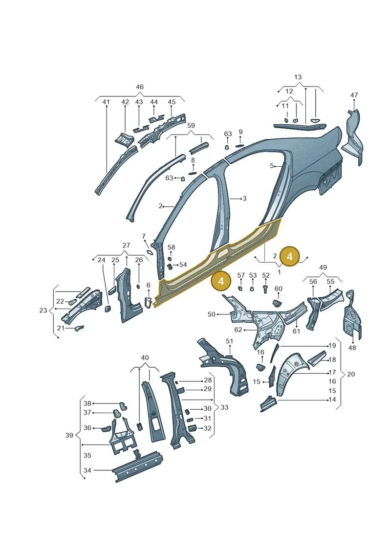 5E5809601C — Skoda Octavia (2017-2020) diagram 753809300, position 4