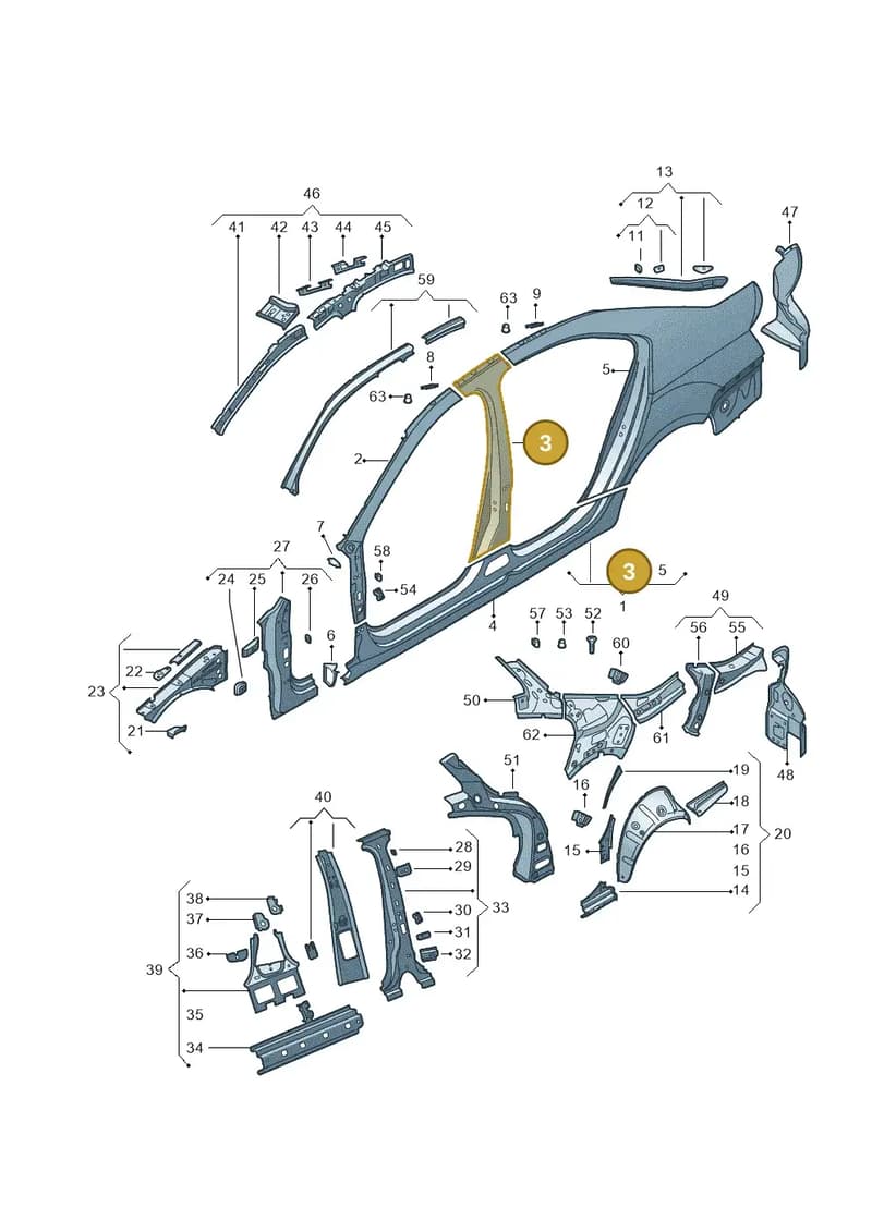 5E5809602B — Skoda Octavia (2017-2020) diagram 753809300, position 3