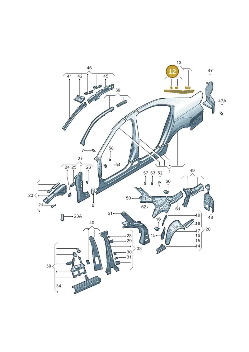 5E5809665B — Skoda Octavia (2014-2023) diagram 783809300, position 12
