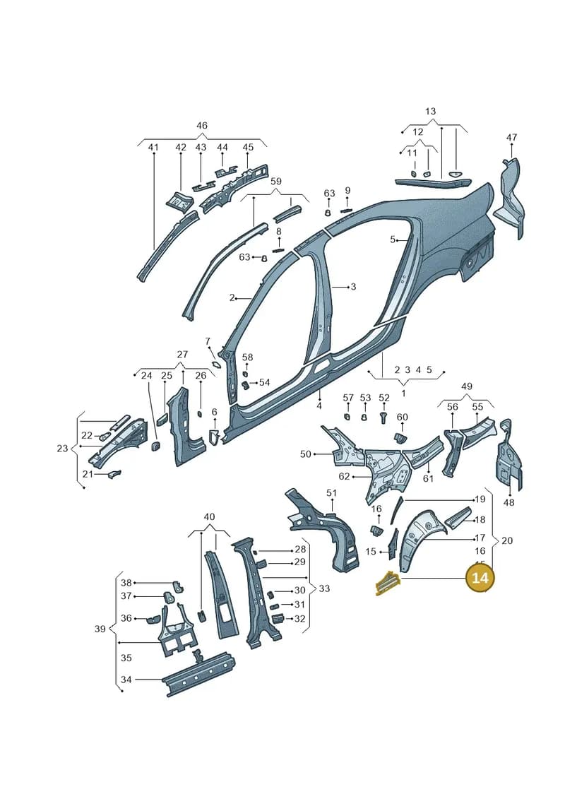 5E5810500 — Skoda Octavia (2017-2020) diagram 753809300, position 14