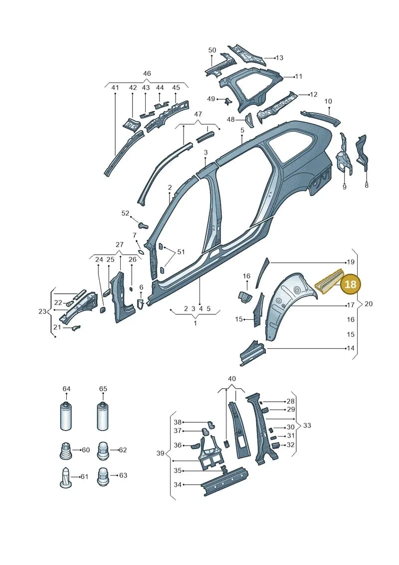 5E5813228A — Skoda Octavia (2012-2017) diagram 753809350, position 18