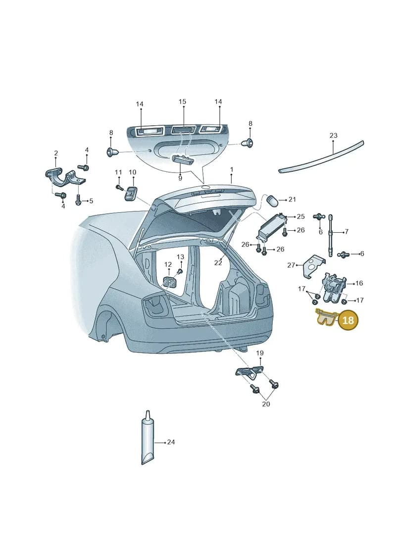 5E5827520 — Skoda Octavia (2012-2017) diagram 753827100, position 18