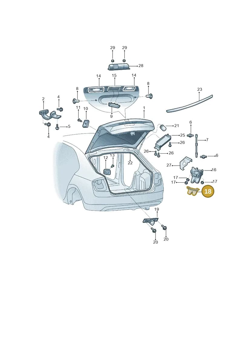 5E5827520 — Skoda Octavia (2014-2023) diagram 783827100, position 18