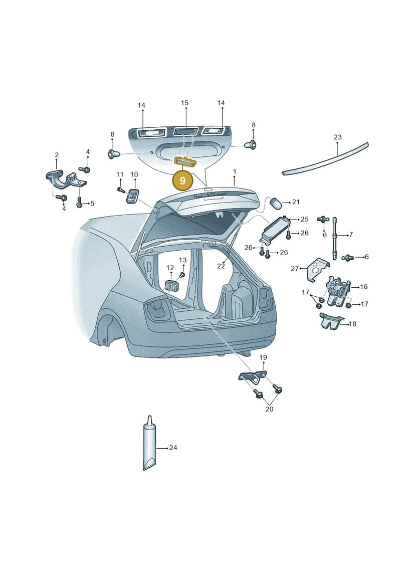 5E5827566E — Skoda Octavia (2012-2017) diagram 753827100, position 9