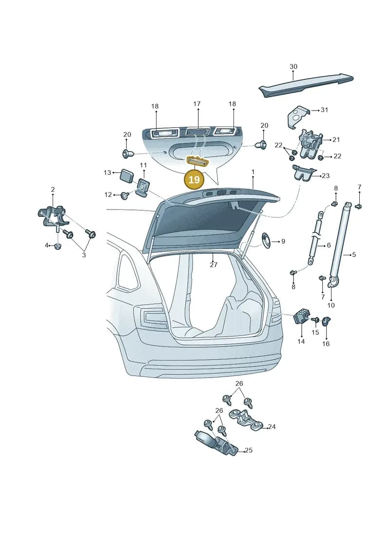 5E5827566E — Skoda Octavia (2012-2017) diagram 753827200, position 19