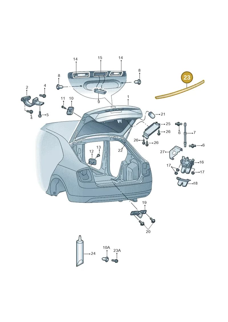 5E5827939DGRU — Skoda Octavia (2017-2020) diagram 805827010, position 23