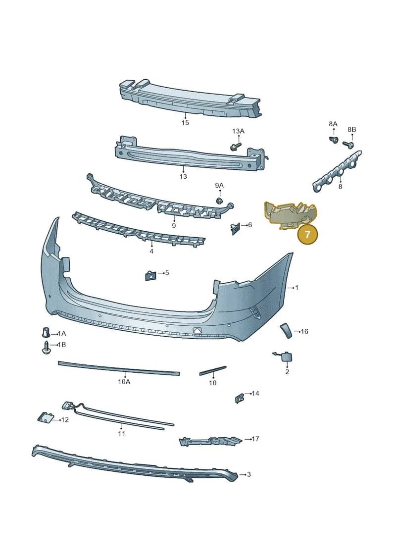 5E6807377 — Skoda Octavia (2019-2022) diagram 585807070, position 7
