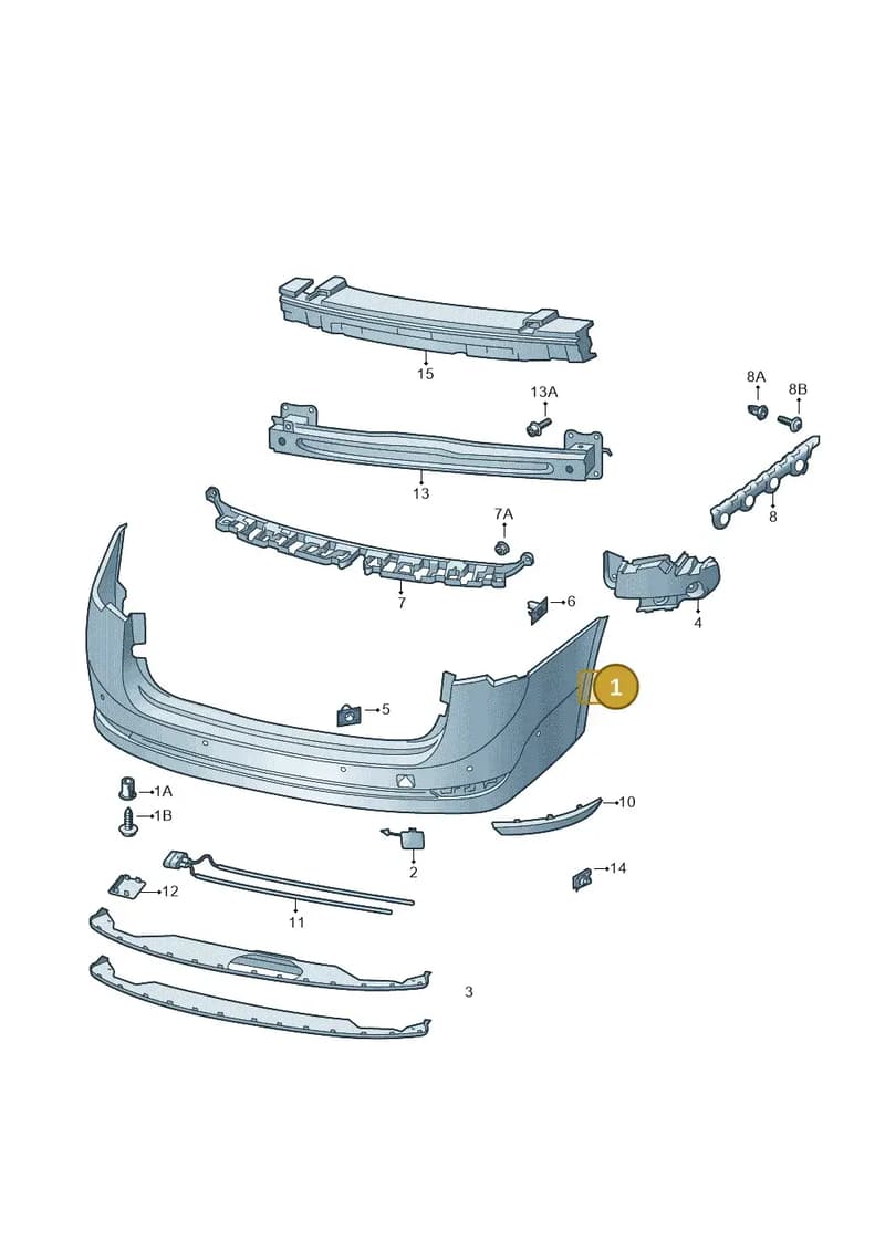 5E6807421 — Skoda Octavia (2019-2022) diagram 585807050, position 1