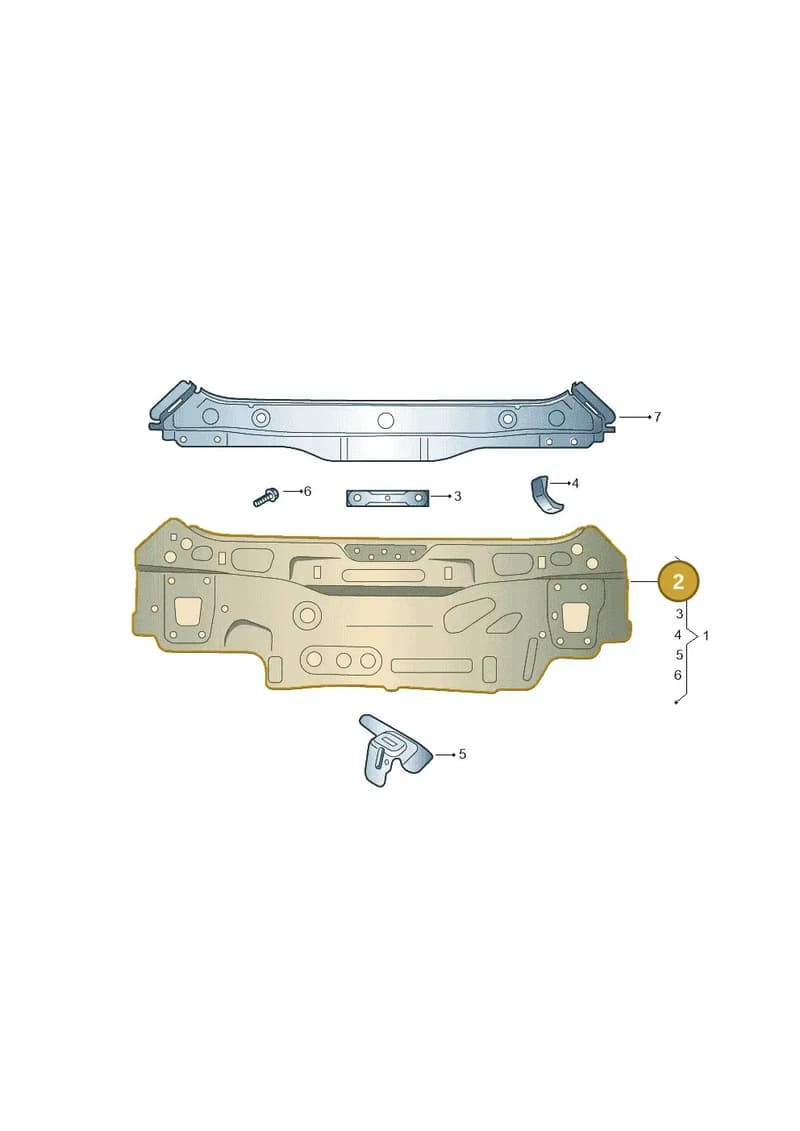 5E6813305 — Skoda Octavia (2019-2022) diagram 585813000, position 2