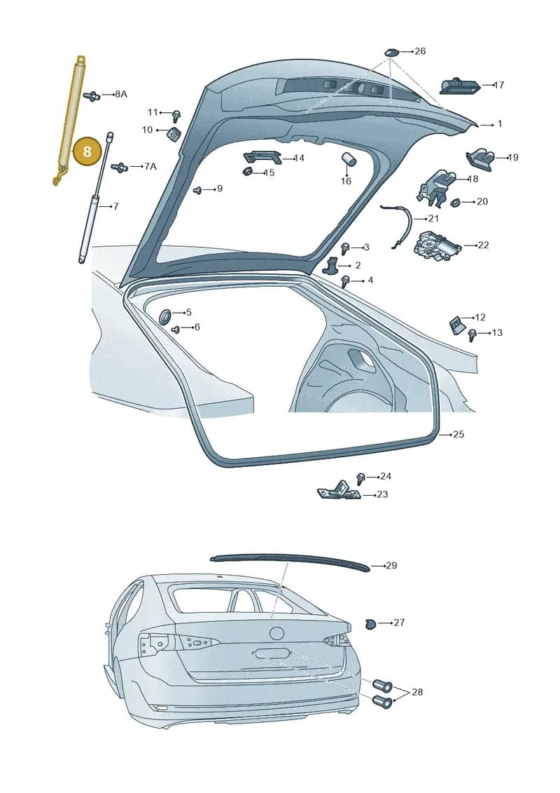 5E6827851E — Skoda Octavia (2019-2022) diagram 585827000, position 8