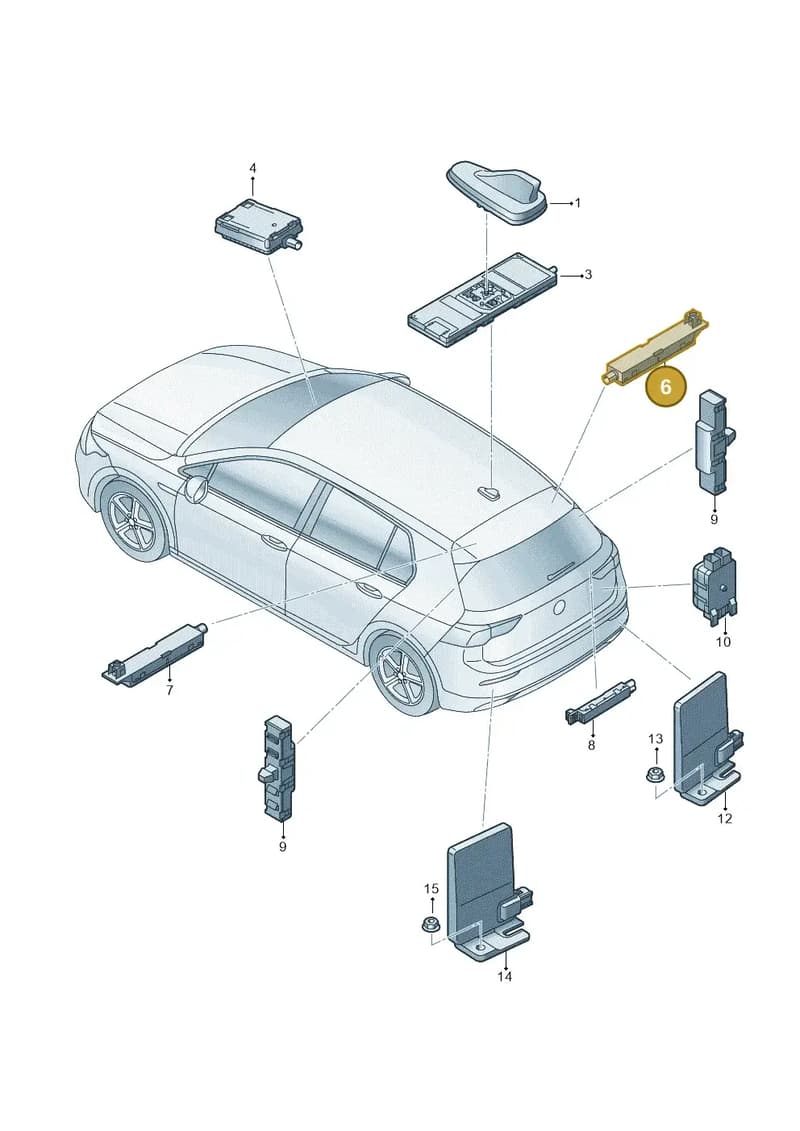 5E7035577 — Skoda Octavia (2019-2022) diagram 5h0035020, position 6