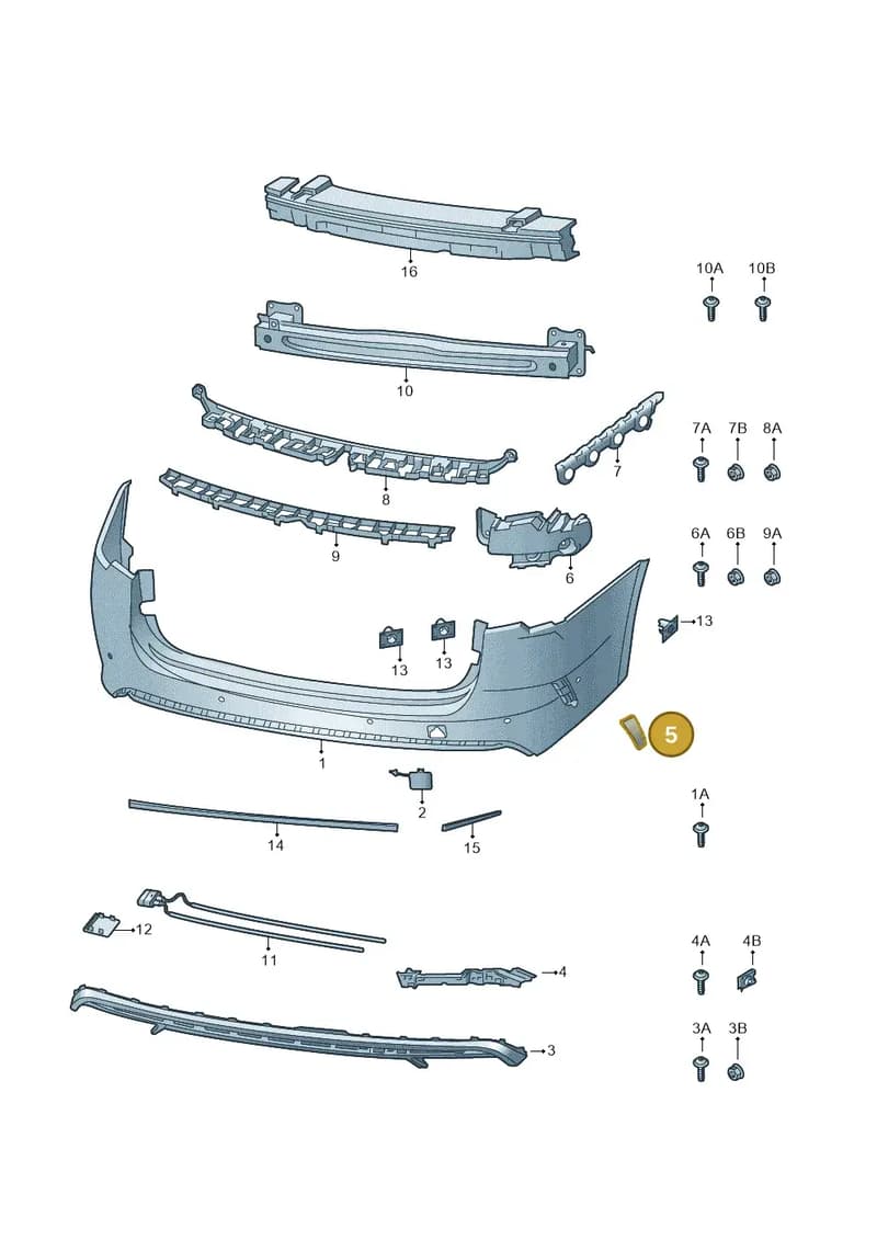 5E7807231F9R — Skoda Octavia (2019-2022) diagram 585807090, position 5