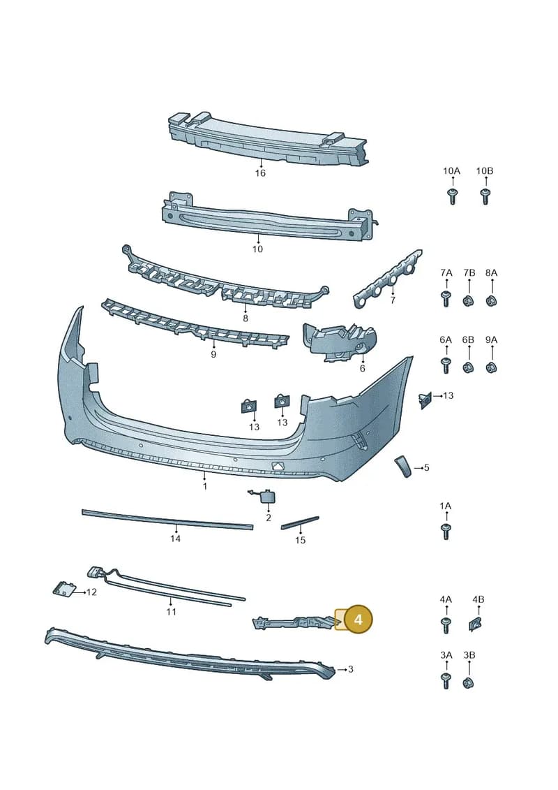 5E7807363 — Skoda Octavia (2019-2022) diagram 585807090, position 4