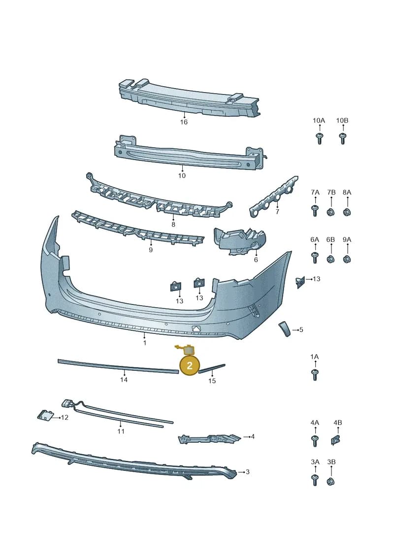 5E7807441A — Skoda Octavia (2019-2022) diagram 585807090, position 2