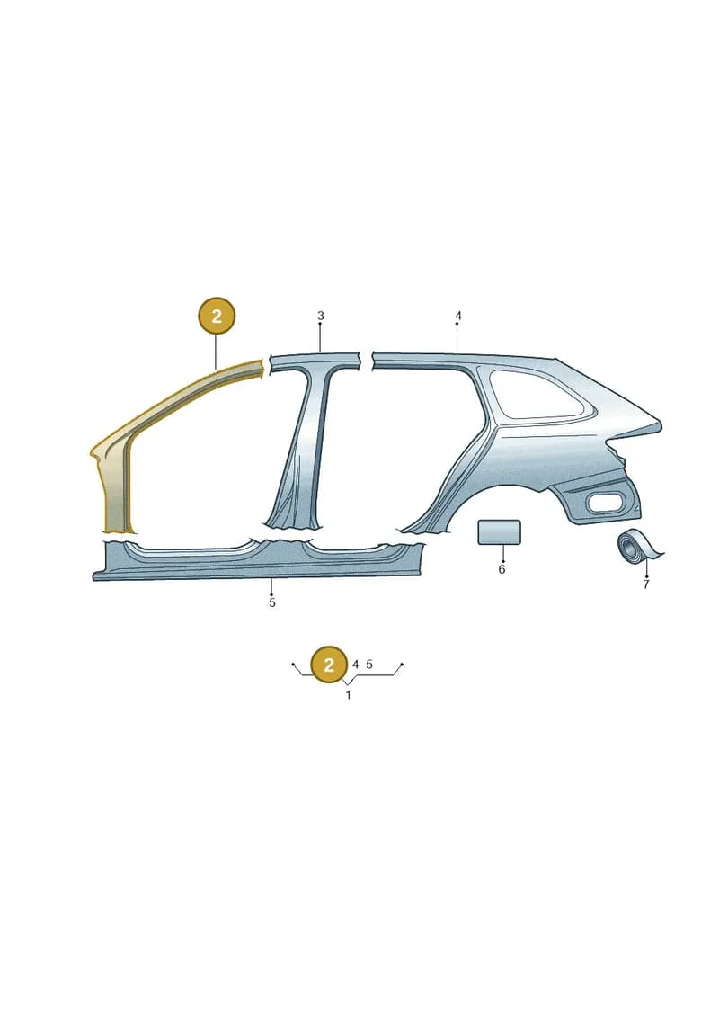 5E7809601A — Skoda Octavia (2019-2022) diagram 585809060, position 2