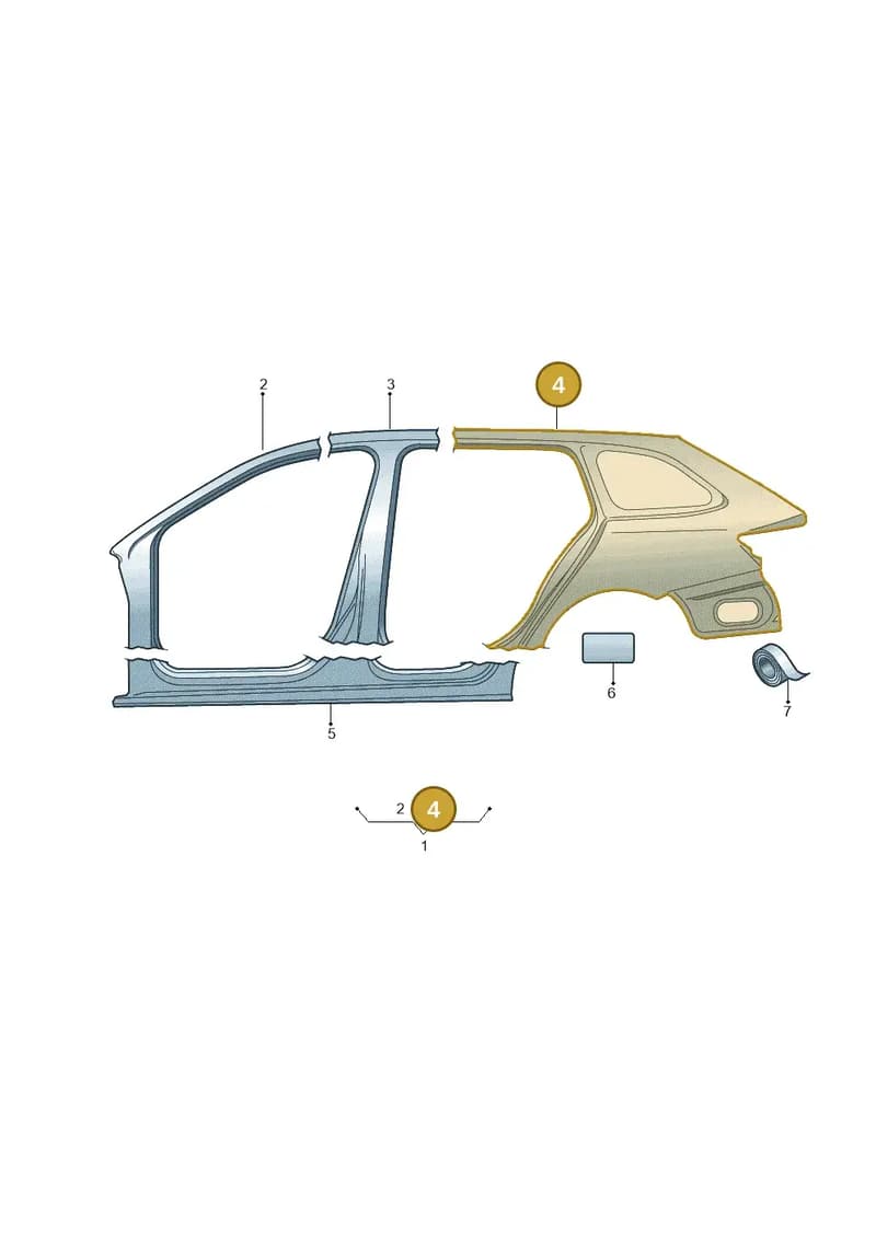 5E7809601C — Skoda Octavia (2019-2022) diagram 585809060, position 4