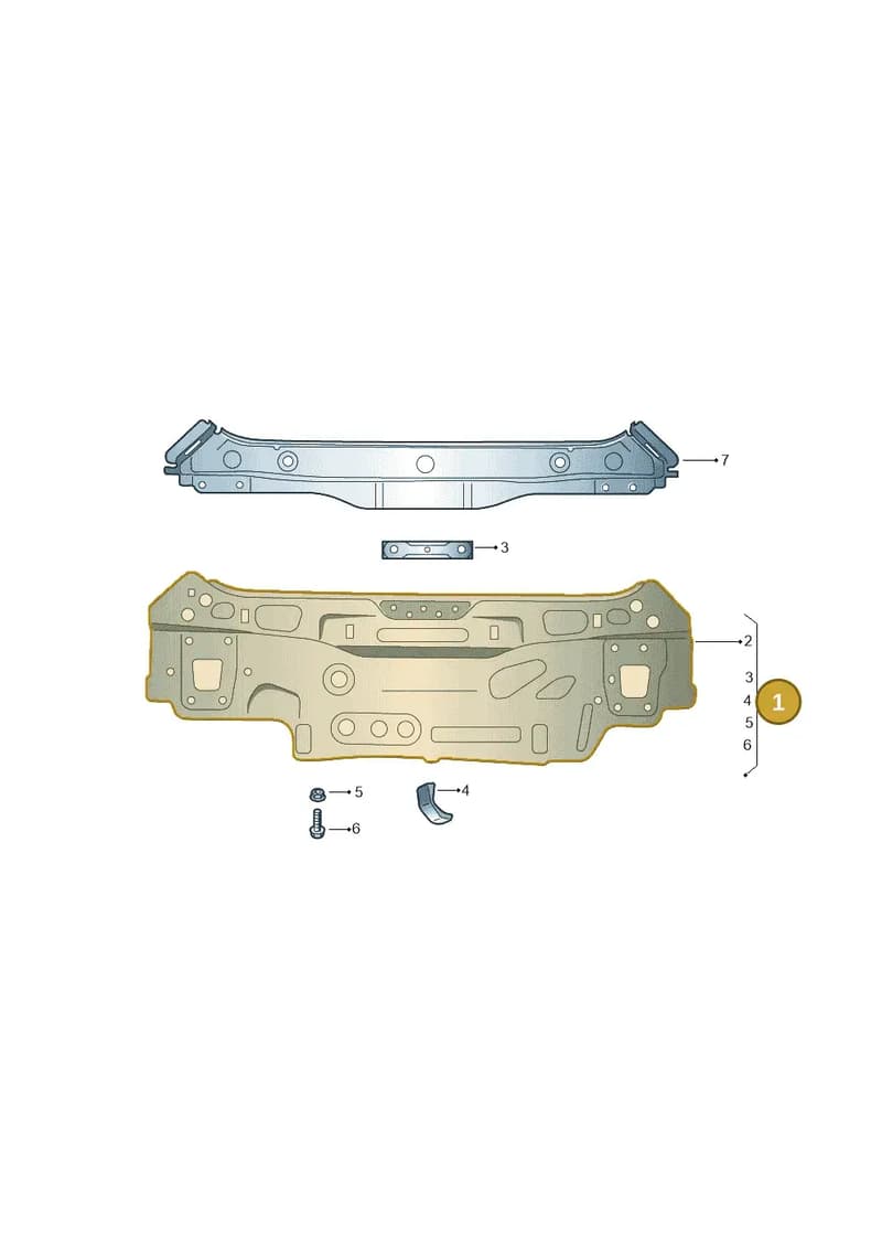 5E7813301 — Skoda Octavia (2019-2022) diagram 585813010, position 1