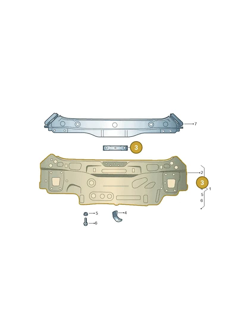 5E7813323 — Skoda Octavia (2019-2022) diagram 585813010, position 3