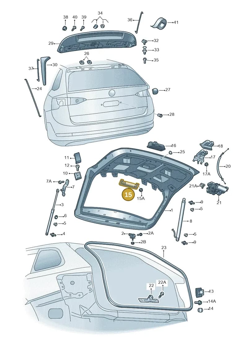 5E7827033 — Skoda Octavia (2019-2022) diagram 585827010, position 15