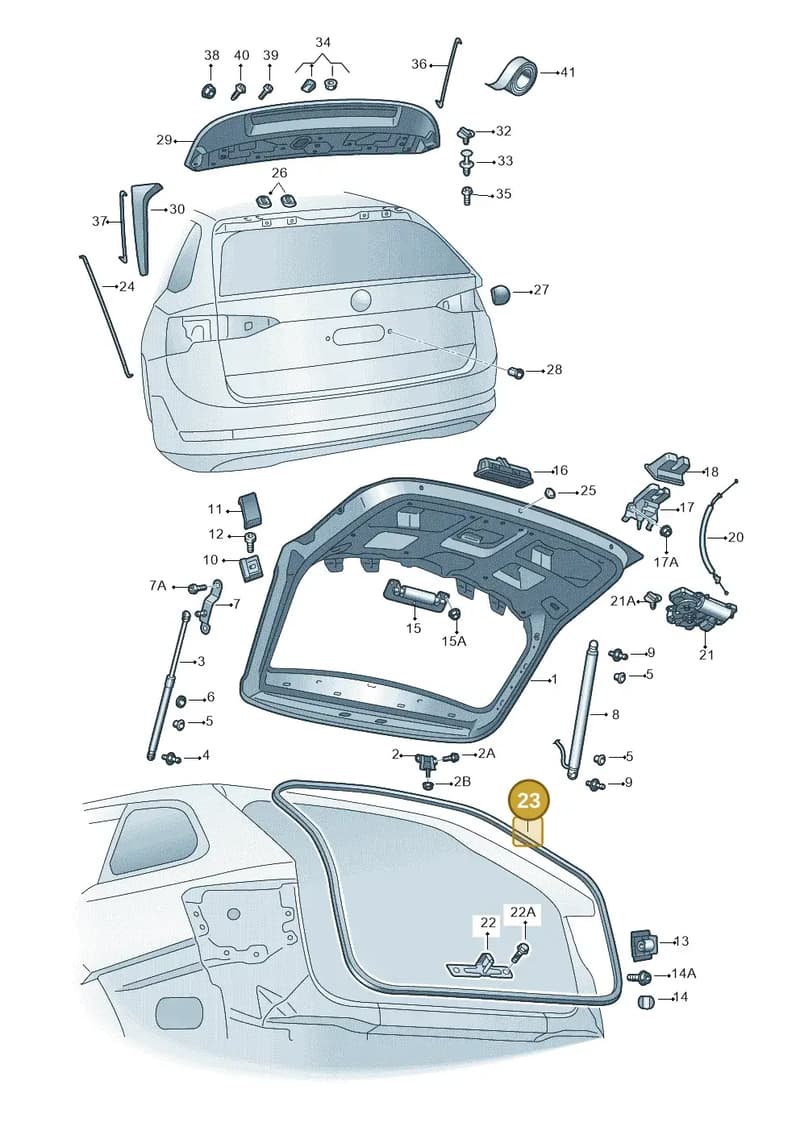 5E7827705J — Skoda Octavia (2019-2022) diagram 585827010, position 23