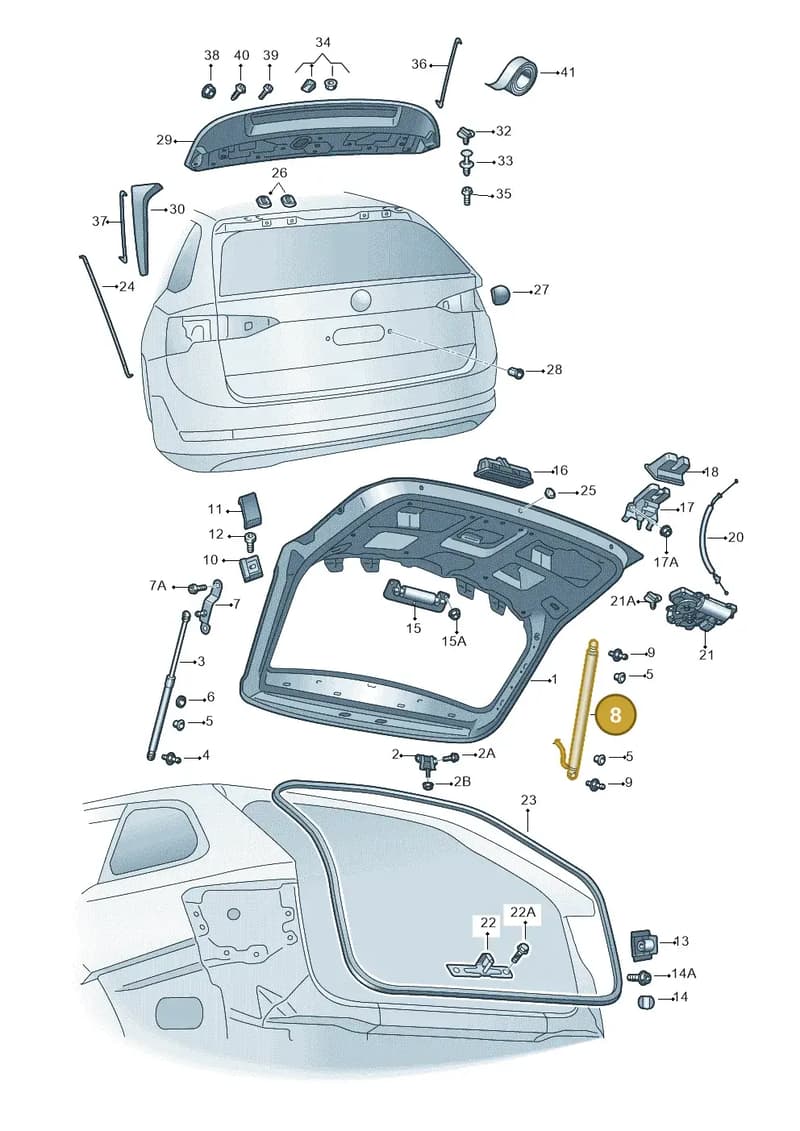5E7827780E — Skoda Octavia (2019-2022) diagram 585827010, position 8
